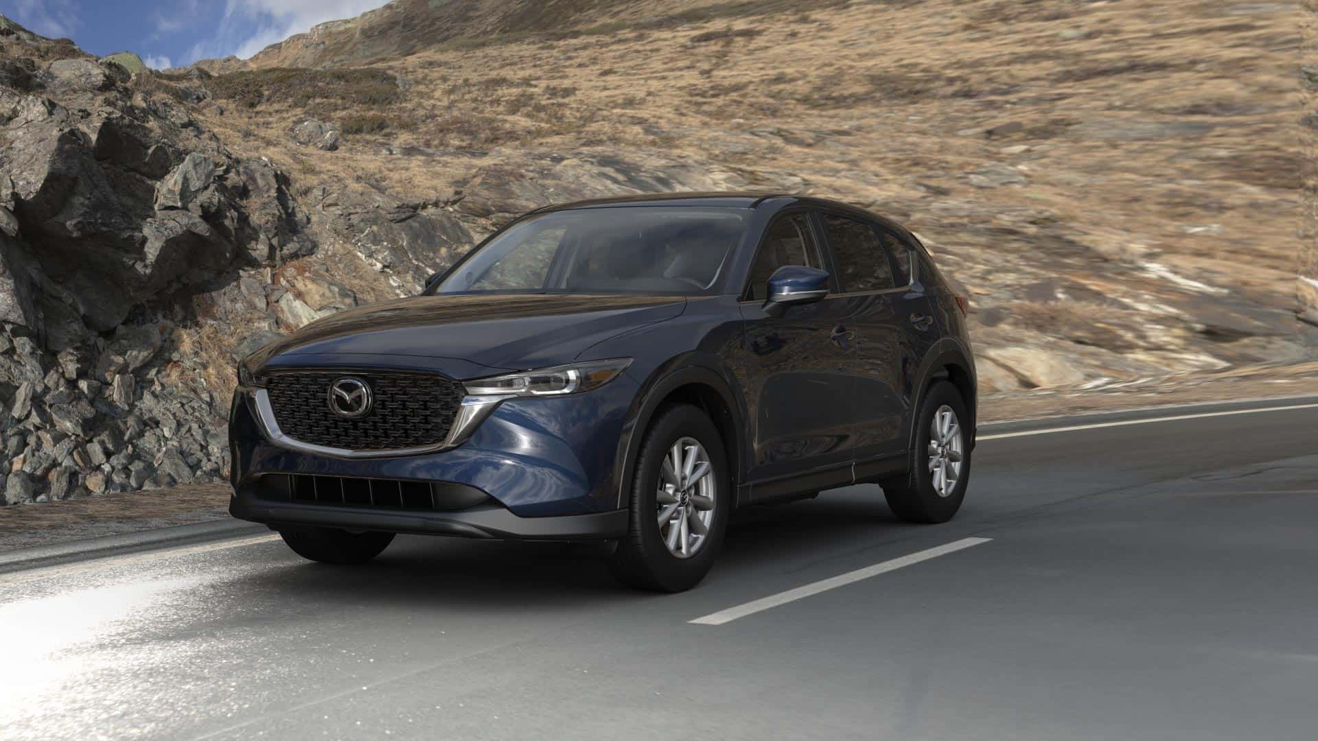 2023 Mazda CX-5 2.5 S Select Deep Crystal Blue Mica | Seacoast Mazda in Portsmouth NH