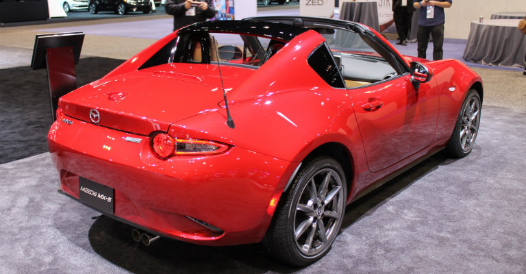 2017 Mazda MX-5 Miata RF Chicago Auto Show rear side profile