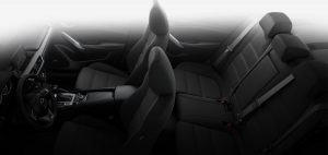 2017 Mazda6 Black Cloth interior