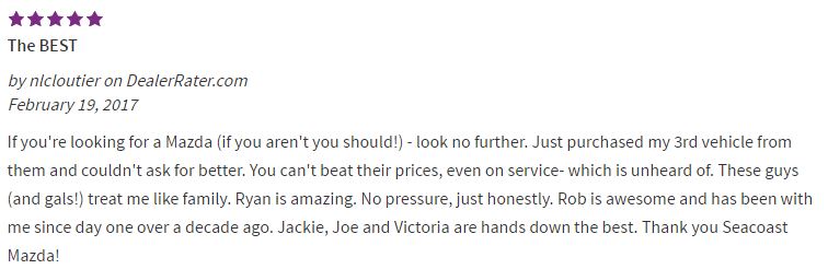 Seacoast Mazda Review