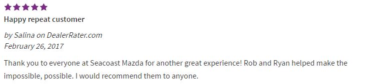 Seacoast Mazda Review