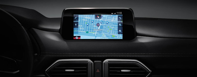 Dashboard of the 2017 Mazda CX-5 Grand Touring trim level.