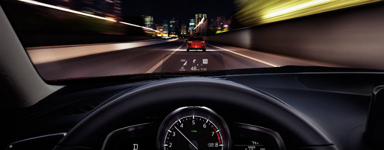 2018 Mazda3 head-up display