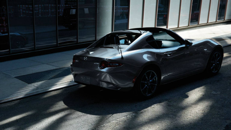 Rear-view-of-2018-Mazda-MX-5-Miata-RF-parked-on-street