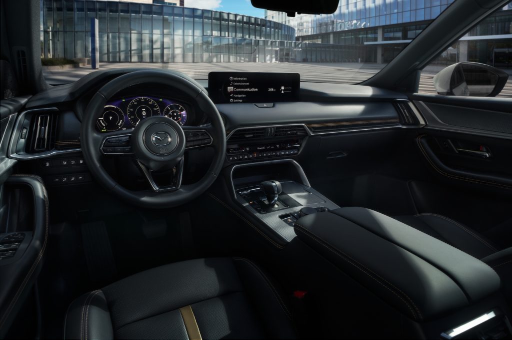 An interior view of the 2025 Mazda CX-90