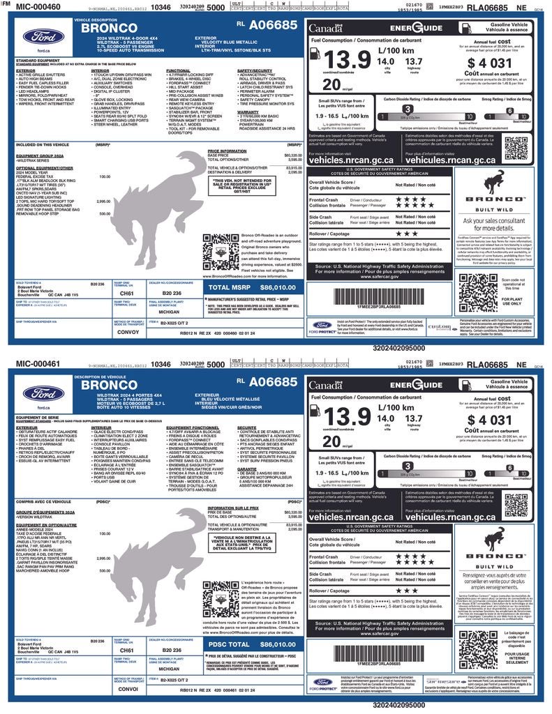 2024 Ford Bronco Wildtrak