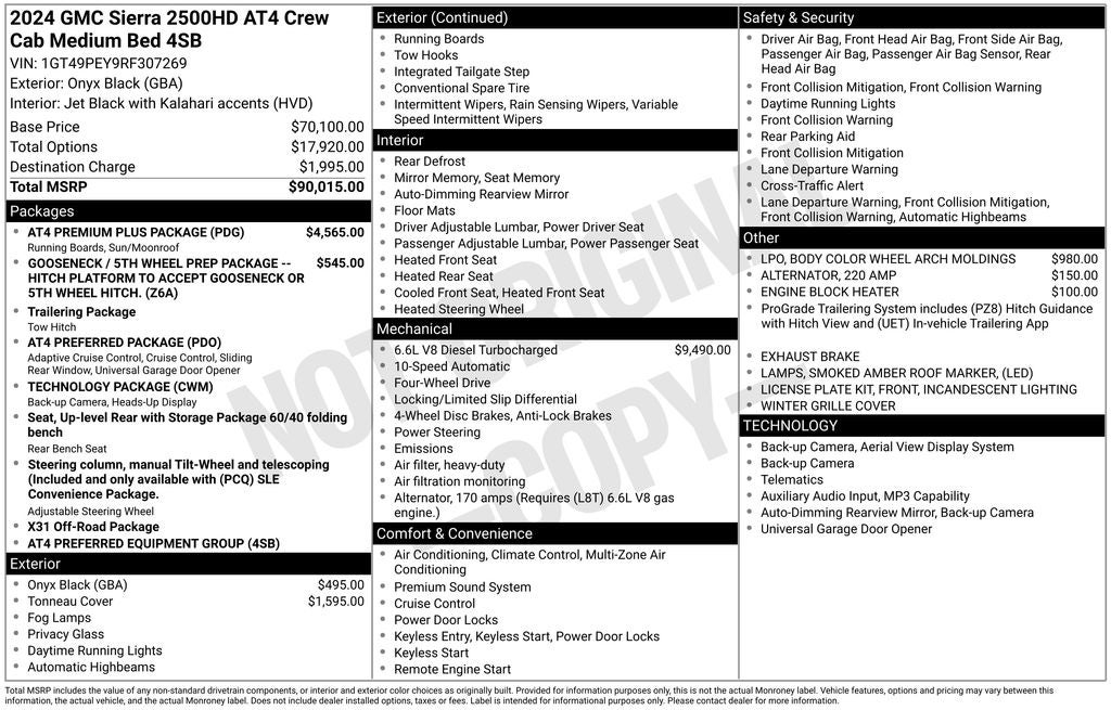 2024 GMC Sierra 2500HD AT4