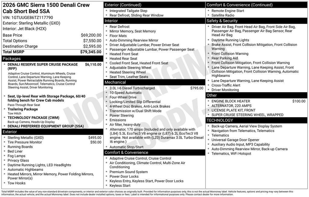 2026 GMC Sierra 1500 Denali