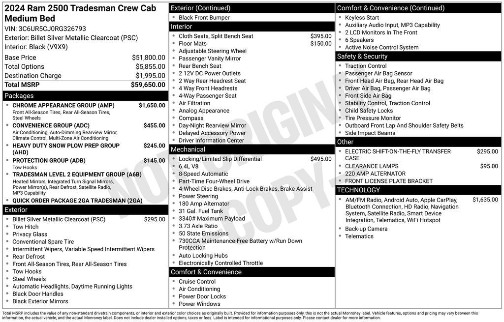 2024 RAM 2500 Tradesman