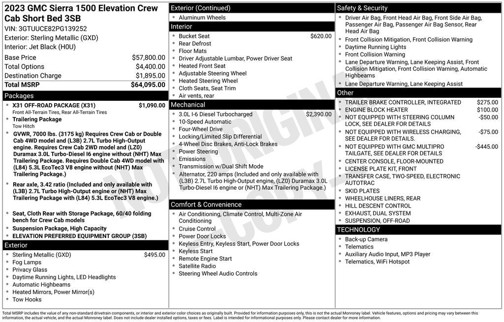 2023 GMC Sierra 1500 Elevation
