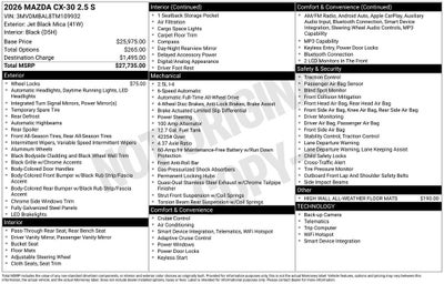 2026 Mazda Mazda CX-30 2.5 S AWD