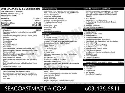 2026 Mazda Mazda CX-30 2.5 S Select Sport AWD