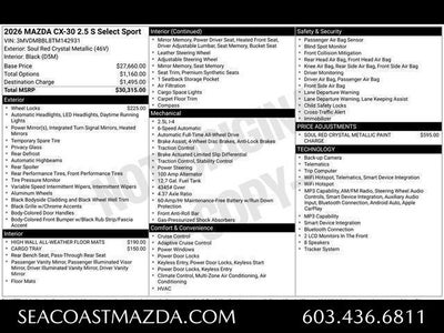 2026 Mazda Mazda CX-30 2.5 S Select Sport AWD