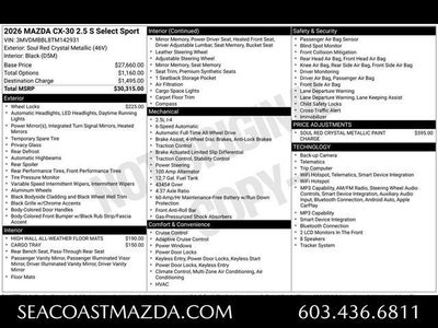 2026 Mazda Mazda CX-30 2.5 S Select Sport AWD