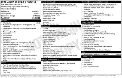 2026 Mazda Mazda CX-30 2.5 S Preferred AWD