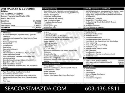 2026 Mazda Mazda CX-30 2.5 S Carbon Edition AWD