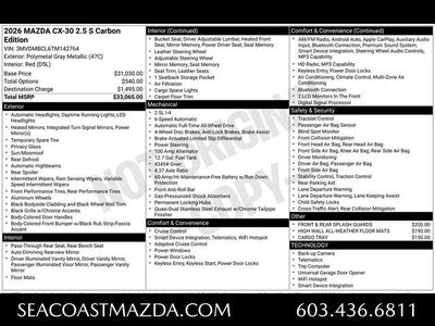 2026 Mazda Mazda CX-30 2.5 S Carbon Edition AWD