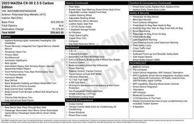 2023 Mazda Mazda CX-30 2.5 S Carbon Edition
