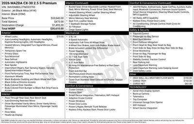 2026 Mazda Mazda CX-30 2.5 S Premium AWD