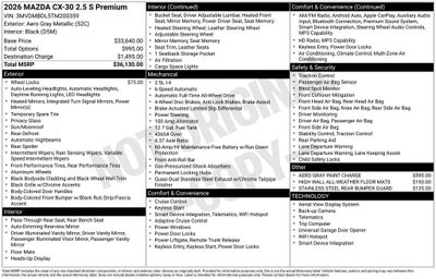 2026 Mazda Mazda CX-30 2.5 S Premium AWD