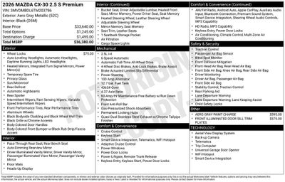 2026 Mazda Mazda CX-30 2.5 S Premium