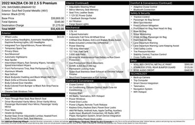 2022 Mazda Mazda CX-30 2.5 S Premium Package