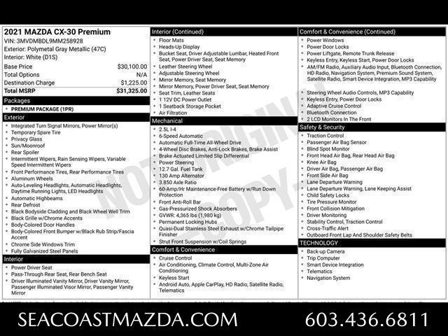 2021 Mazda Mazda CX-30 Premium