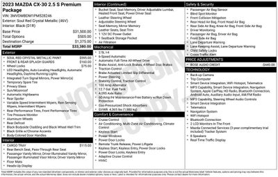 2023 Mazda Mazda CX-30 2.5 S Premium Package