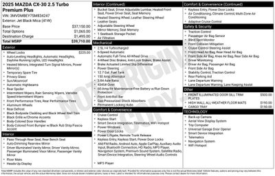 2025 Mazda Mazda CX-30 2.5 Turbo Premium Plus Package w/Premium Plus Package
