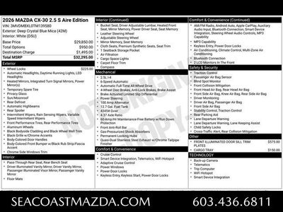 2026 Mazda Mazda CX-30 2.5 S Aire Edition