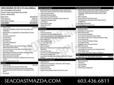 2026 Mazda Mazda CX-30 2.5 S Aire Edition