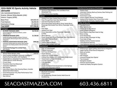 2026 BMW X5 xDrive40i