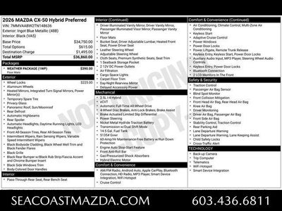 2026 Mazda Mazda CX-50 Hybrid Preferred AWD