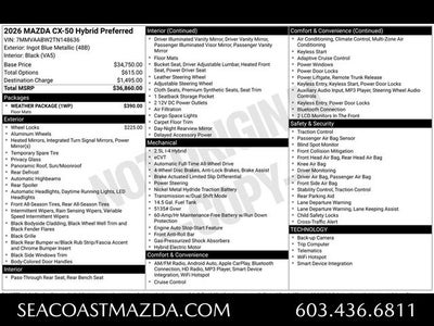 2026 Mazda Mazda CX-50 Hybrid Preferred AWD