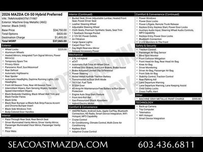 2026 Mazda Mazda CX-50 Hybrid Preferred AWD