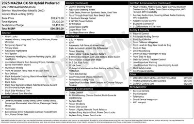 2025 Mazda Mazda CX-50 Hybrid Preferred AWD