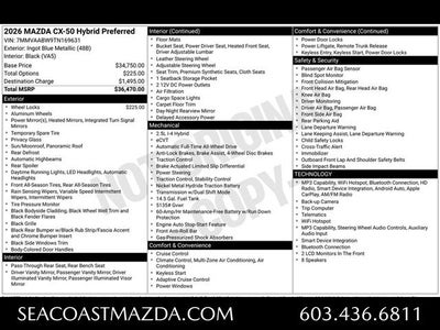 2026 Mazda Mazda CX-50 Hybrid Preferred AWD