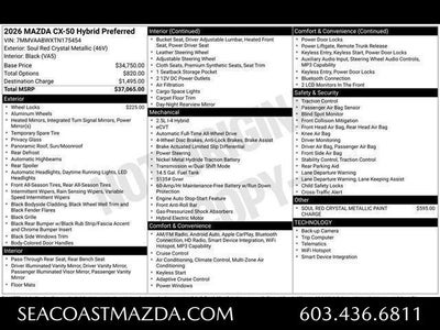 2026 Mazda Mazda CX-50 Hybrid Preferred AWD