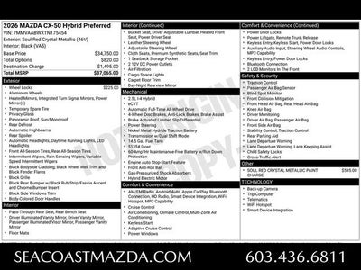 2026 Mazda Mazda CX-50 Hybrid Preferred AWD