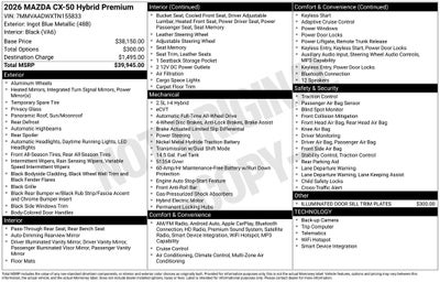 2026 Mazda Mazda CX-50 Hybrid Premium AWD