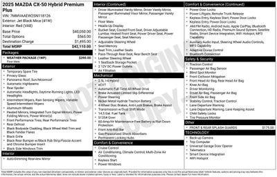 2025 Mazda Mazda CX-50 Hybrid Premium Plus AWD