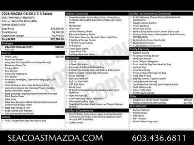 2026 Mazda Mazda CX-50 2.5 S Select AWD