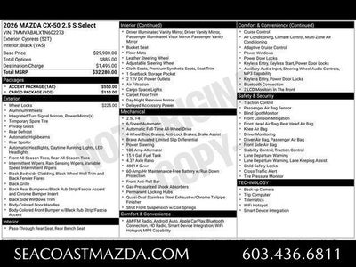 2026 Mazda Mazda CX-50 2.5 S Select AWD