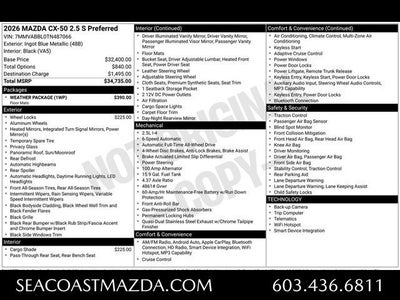 2026 Mazda Mazda CX-50 2.5 S Preferred AWD