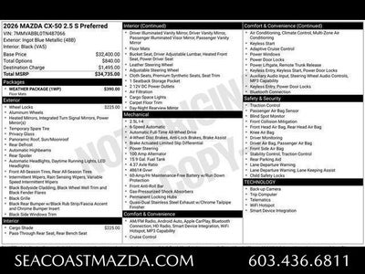 2026 Mazda Mazda CX-50 2.5 S Preferred AWD