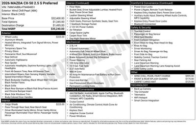 2026 Mazda Mazda CX-50 2.5 S Preferred AWD