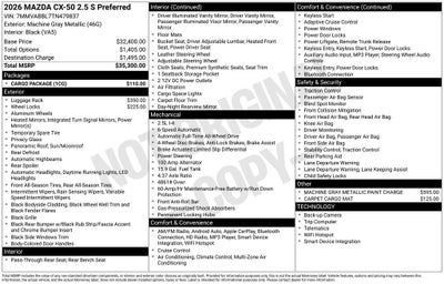 2026 Mazda Mazda CX-50 2.5 S Preferred AWD