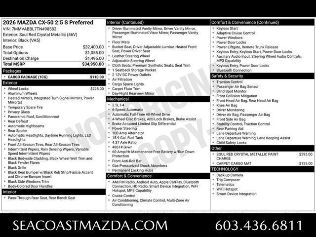 2026 Mazda Mazda CX-50 2.5 S Preferred AWD