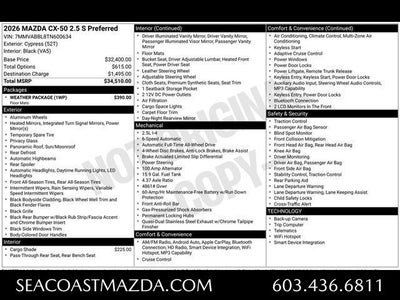 2026 Mazda Mazda CX-50 2.5 S Preferred AWD
