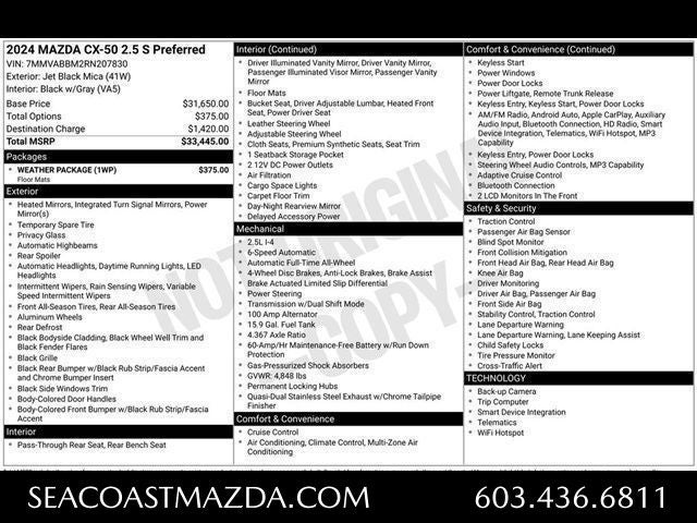 2024 Mazda Mazda CX-50 2.5 S Preferred Package